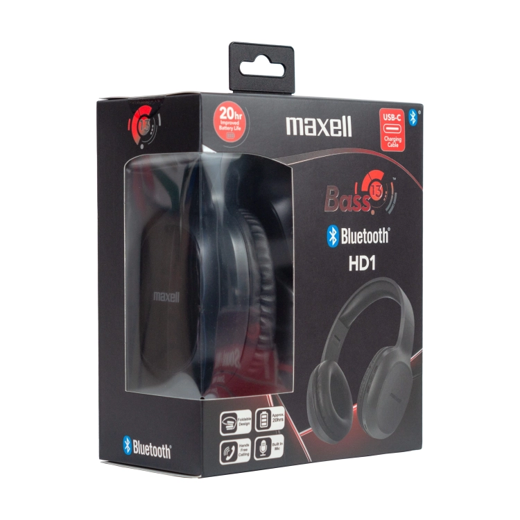 Maxell B13-HD1 Bass 13 – Cuffie con microfono integrato e comandi audio