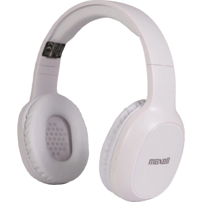 Maxell B13-HD1 Bass 13 – Cuffie Bluetooth bianche vista frontale