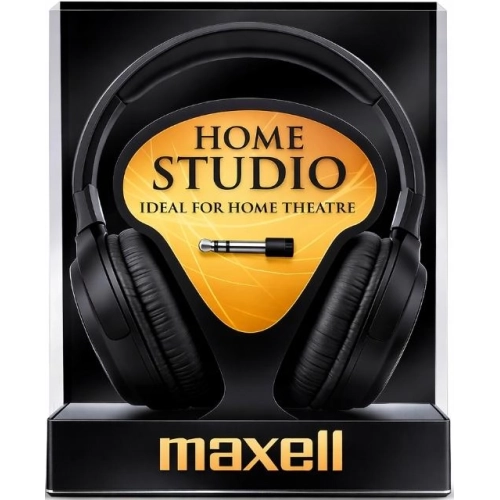 Maxell Home Studio – Cuffie cablate con padiglioni imbottiti vista frontale 2