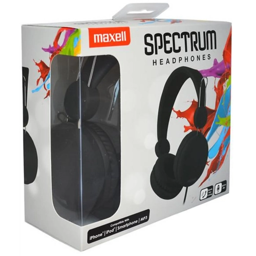 Maxell Spectrum – Cuffie cablate nere con archetto regolabile 2