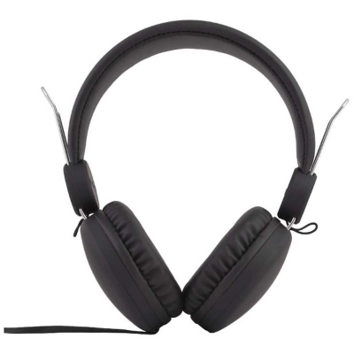 Maxell Spectrum – Cuffie cablate nere con archetto e padiglioni vista posteriore