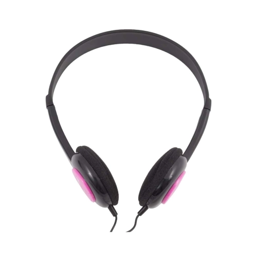 Maxell Kids Safe – Cuffie cablate rosa per bambini con volume limitato a 90 dB