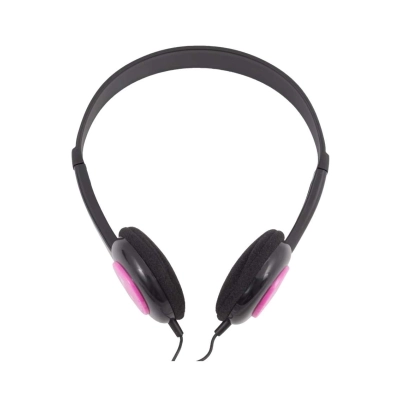 Maxell Kids Safe – Cuffie cablate rosa per bambini con volume limitato a 90 dB