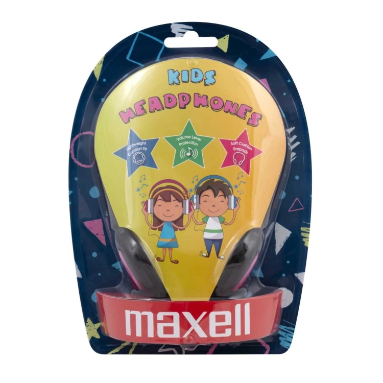 Maxell Kids Safe – Cuffie cablate rosa per bambini nella confezione originale