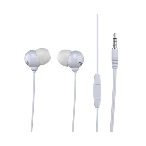 Maxell Plugz + Mic – Auricolari con cavo bianchi, microfono integrato e Jack da 3,5 mm
