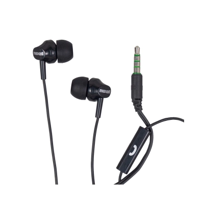 Maxell EB875 auricolari in-ear neri con microfono integrato e jack 3,5 mm – 304018