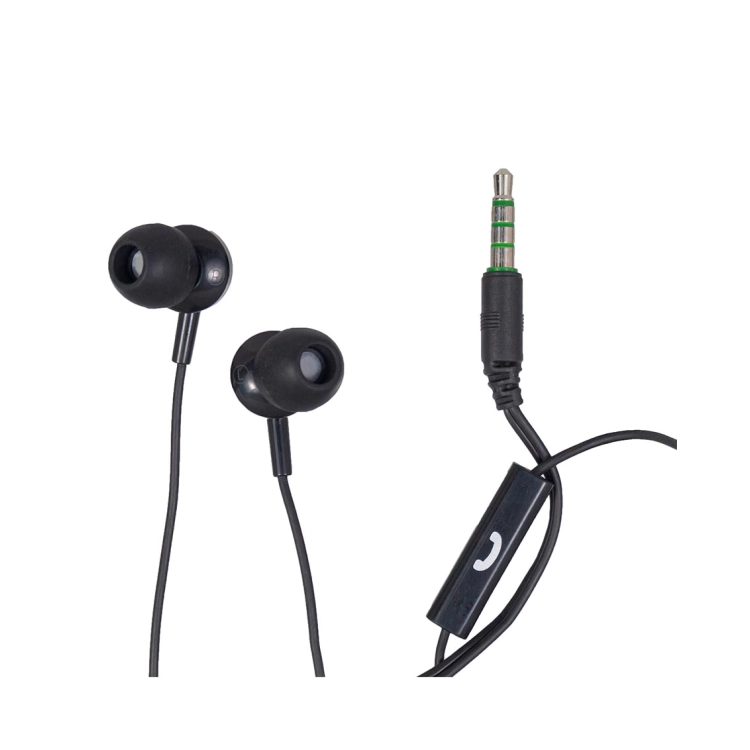 Auricolari Maxell EB875 neri con filo, microfono per chiamate e connettore jack 3,5 mm – 304018