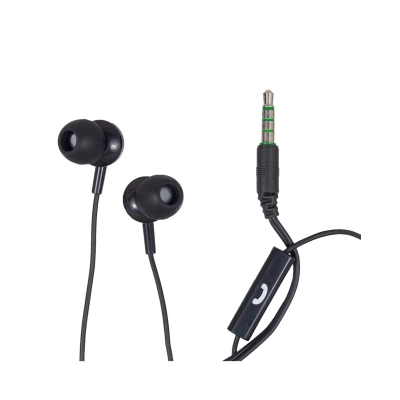 Auricolari Maxell EB875 neri con filo, microfono per chiamate e connettore jack 3,5 mm – 304018