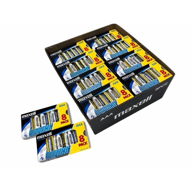 Batterie Maxell AAA LR03 MRO - vassoio da 384 batterie - 723803