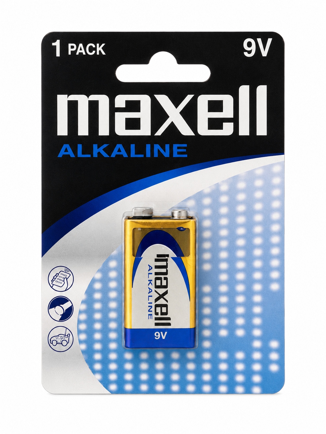 Batterie Maxell 9V 6LR61 – 1 pezzo nel nuovo packaging senza plastica