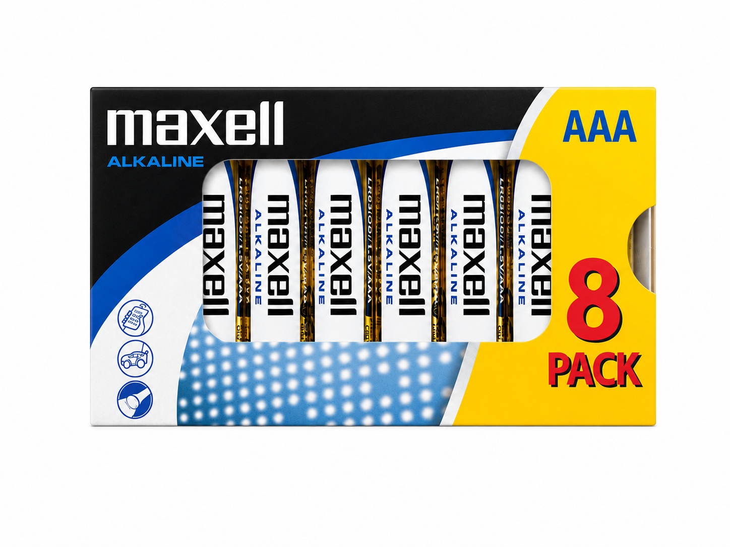 Nuova confezione Maxell AAA LR03 da 8 batterie