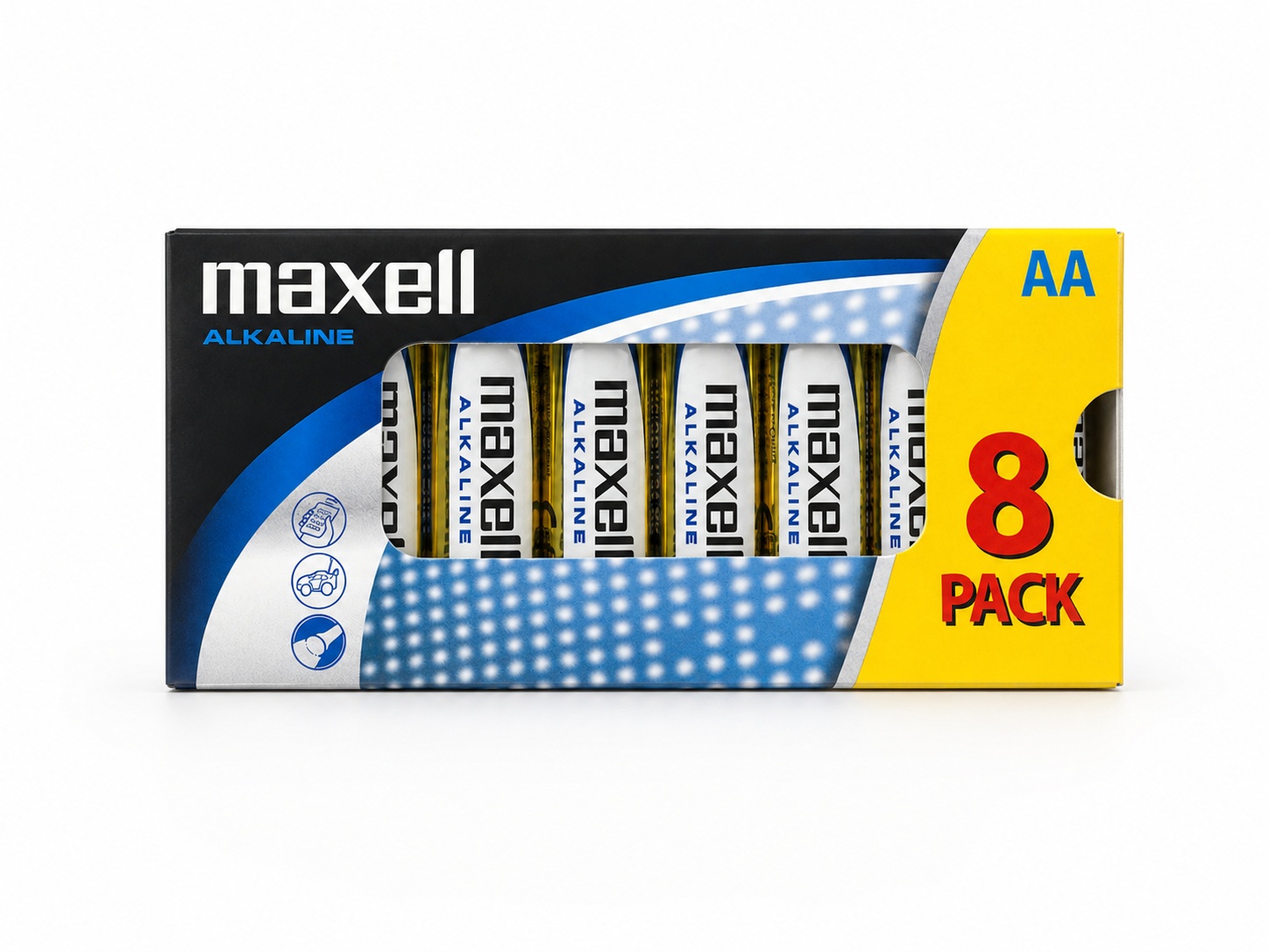 Nuova confezione Maxell AA LR6 da 8 batterie